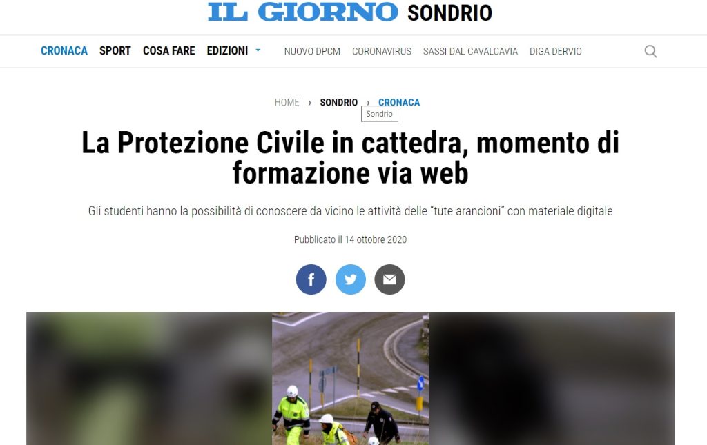 La protezione Civile in cattedra