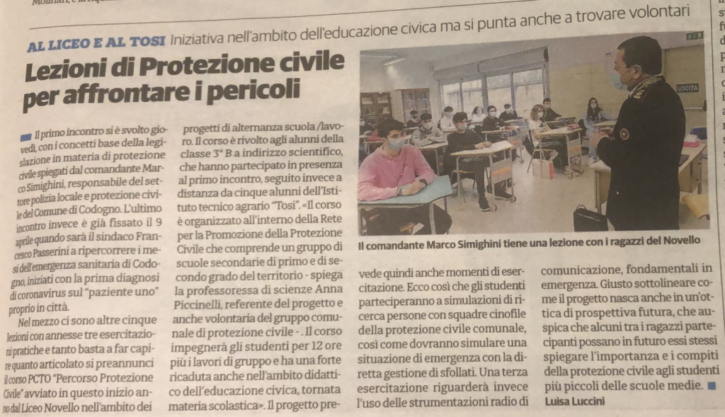Al liceo Tosi: Lezioni di PC per affrontare i pericoli