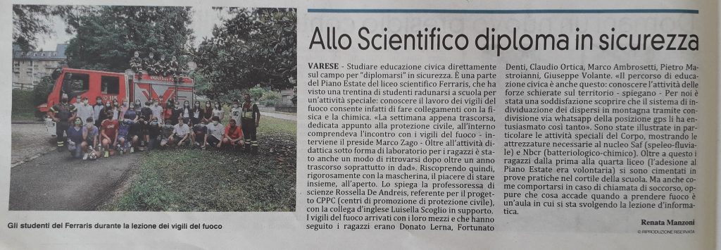 Prealpina 11 luglio 2021