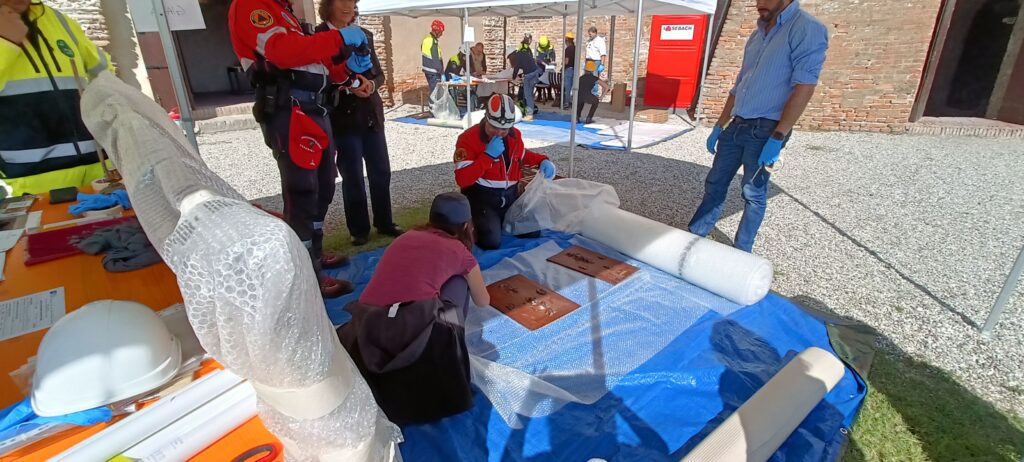 Evento Esercitazione conclusiva del corso “Attività formative per la salvaguardia dei beni culturali in attività di Protezione Civile”. Iniziativa rivolta ai funzionari e ai volontari di protezione civile” – 26 settembre 2022 – giardini di Palazzo Ducale a Mantova